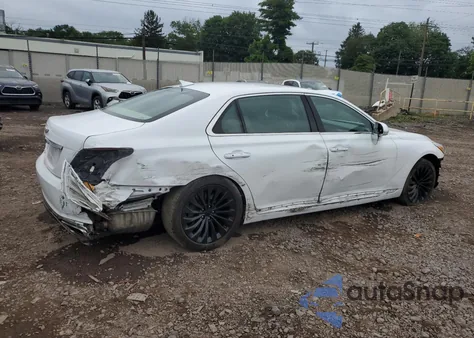 2018 Genesis G90 Ultimate z USA, uszkodzony, nr VIN KMHG54JH7JU045213